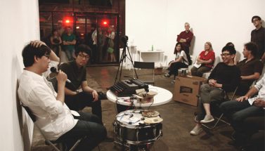 Artist talk with Ryu Hankil and Sung-Pil Yoon (September 7, 2012) as part of Translation Services.